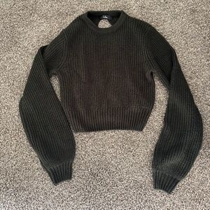 Lulus Knit Backless Cropped Sweater